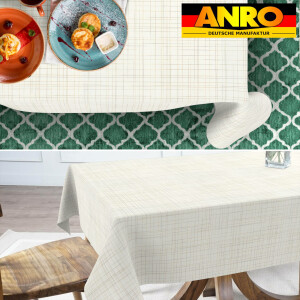 Stofftischdecke abwaschbare Tischdecke ROMA mit Teflon beschichtet gestreift Baumwolle Polyester Meterware