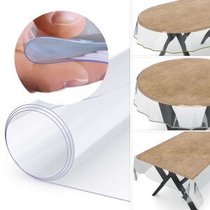 Tischdecke Klara Tischschutz Transparent PVC abwischbar...