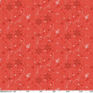 Weihnachtstischdecke Weihnachtsdecken Wachstuch Tischdecke Weihnachten 20m Rolle 140cm Breite Schneeflocke Rot - E00810L