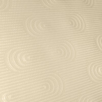 Tischdecke edle Streifen mit Ornament Relief Creme abwaschbar Wachstuch Wachstuchtischdecke