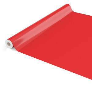 Uni Rot Einfarbig 1000x140cm (10m) Wachstuch Tischdecke