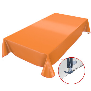 Uni Orange Einfarbig 100x140cm Wachstuch Tischdecke...
