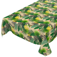 Tischdecke Wachstuch Tropische Palmen Blätter Grün 140x100 cm pflegeleicht