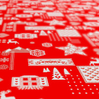 Weihnachten Weihnachtsstimmung Rot 220x140cm Wachstuch Tischdecke