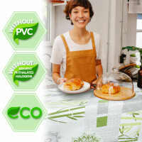 Ines PVC frei abwaschbare Tischdecke Wachstuch