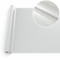 Wachstuchtischdecke Wachstuch Tischdecke abwaschbar rechteck, rund, oval hochwertige Bedruckung Gartentischdecke MIMOSA Dream Weiß Breite 140cm