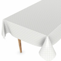 Wachstuchtischdecke Tischdecke abwaschbar Wachstischdecke Gartischdecke Karo Quadrat Weiß Outdoor Tischdecke