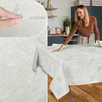 Tischdecke Stoff Tischwäsche Textil abwaschbar Tischtuch Baumwolle Polyester Japondi Grau Outdoor Tischdecke