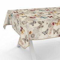 Tischdecke Stoff Tischwäsche Textil abwaschbar Tischtuch Baumwolle Polyester Butterflies Outdoor Tischdecke