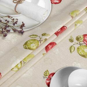 Tischdecke Stoff Tischwäsche Textil abwaschbar Tischtuch Baumwolle Polyester Apple Outdoor Tischdecke